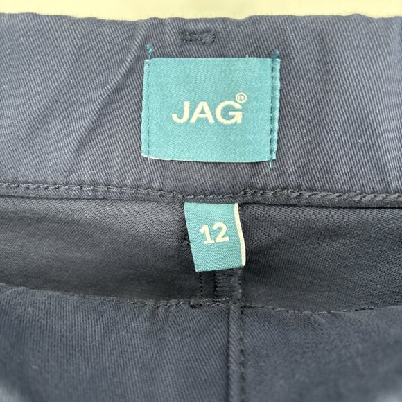 Jag Women's Maddie 5" Inseam Mid Rise Pull-On Bermuda Shorts Navy Size 12 NWT - Picture 4 of 6